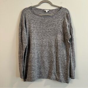 Women’s pure Jill Gray Long Sleeve Sweater top size medium M